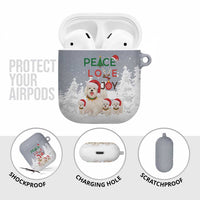 Maltese Peace Love Joy Christmas AirPods Case Xmas Holiday Patterns - Wonder Print Shop