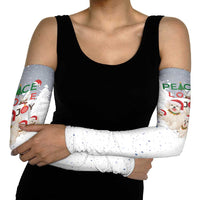 Maltese Peace Love Joy Christmas Arm Sleeves Xmas Holiday Patterns - Wonder Print Shop