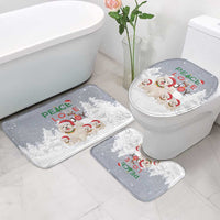 Maltese Peace Love Joy Christmas Bathroom Set Xmas Holiday Patterns - Wonder Print Shop