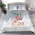 Maltese Peace Love Joy Christmas Bedding Set Xmas Holiday Patterns - Wonder Print Shop