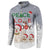 Maltese Peace Love Joy Christmas Button Sweatshirt Xmas Holiday Patterns - Wonder Print Shop