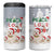 Maltese Peace Love Joy Christmas 4 in 1 Can Cooler Tumbler Xmas Holiday Patterns - Wonder Print Shop