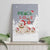 Maltese Peace Love Joy Christmas Canvas Wall Art Xmas Holiday Patterns - Wonder Print Shop