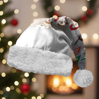 Maltese Peace Love Joy Christmas Santa Hat Xmas Holiday Patterns - Wonder Print Shop
