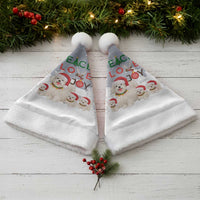 Maltese Peace Love Joy Christmas Santa Hat Xmas Holiday Patterns - Wonder Print Shop