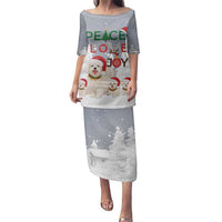 Maltese Peace Love Joy Christmas Family Matching Puletasi and Hawaiian Shirt Xmas Holiday Patterns - Wonder Print Shop