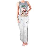 Maltese Peace Love Joy Christmas Family Matching Tank Maxi Dress and Hawaiian Shirt Xmas Holiday Patterns - Wonder Print Shop
