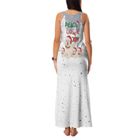 Maltese Peace Love Joy Christmas Family Matching Tank Maxi Dress and Hawaiian Shirt Xmas Holiday Patterns - Wonder Print Shop