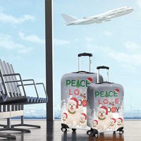 Maltese Peace Love Joy Christmas Luggage Cover Xmas Holiday Patterns - Wonder Print Shop