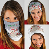 Maltese Peace Love Joy Christmas Neck Gaiter Xmas Holiday Patterns - Wonder Print Shop
