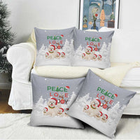 Maltese Peace Love Joy Christmas Pillow Cover Xmas Holiday Patterns - Wonder Print Shop