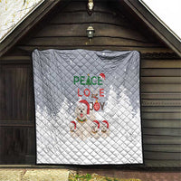 Maltese Peace Love Joy Christmas Quilt Xmas Holiday Patterns - Wonder Print Shop