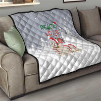 Maltese Peace Love Joy Christmas Quilt Xmas Holiday Patterns - Wonder Print Shop