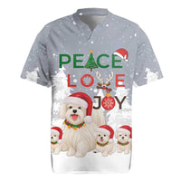 Maltese Peace Love Joy Christmas Rugby Jersey Xmas Holiday Patterns - Wonder Print Shop