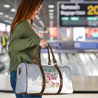 Maltese Peace Love Joy Christmas Travel Bag Xmas Holiday Patterns - Wonder Print Shop