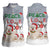 Maltese Peace Love Joy Christmas Women Sleeveless Polo Shirt Xmas Holiday Patterns - Wonder Print Shop