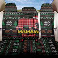 Mamaw Bear Christmas Back Car Seat Cover Xmas Holiday Patterns - Wonder Print Shop