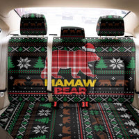 Mamaw Bear Christmas Back Car Seat Cover Xmas Holiday Patterns - Wonder Print Shop