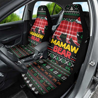 Mamaw Bear Christmas Car Seat Cover Xmas Holiday Patterns - Wonder Print Shop