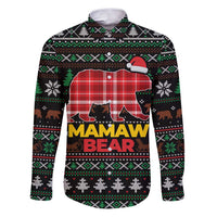 Mamaw Bear Christmas Family Matching Puletasi and Hawaiian Shirt Xmas Holiday Patterns - Wonder Print Shop