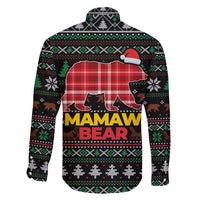 Mamaw Bear Christmas Family Matching Puletasi and Hawaiian Shirt Xmas Holiday Patterns - Wonder Print Shop