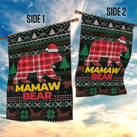 Mamaw Bear Christmas Garden Flag Xmas Holiday Patterns - Wonder Print Shop