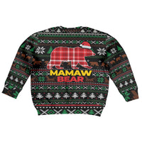 Mamaw Bear Christmas Kid Ugly Christmas Sweater Xmas Holiday Patterns - Wonder Print Shop