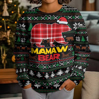 Mamaw Bear Christmas Kid Ugly Christmas Sweater Xmas Holiday Patterns - Wonder Print Shop