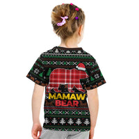 Mamaw Bear Christmas Kid T Shirt Xmas Holiday Patterns - Wonder Print Shop