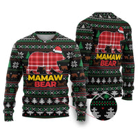 Mamaw Bear Christmas Ugly Christmas Sweater Xmas Holiday Patterns - Wonder Print Shop