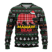 Mamaw Bear Christmas Ugly Christmas Sweater Xmas Holiday Patterns - Wonder Print Shop