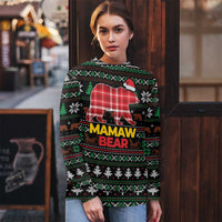 Mamaw Bear Christmas Ugly Christmas Sweater Xmas Holiday Patterns - Wonder Print Shop