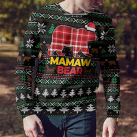 Mamaw Bear Christmas Ugly Christmas Sweater Xmas Holiday Patterns - Wonder Print Shop