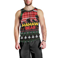 Mamaw Bear Christmas Men Tank Top Xmas Holiday Patterns - Wonder Print Shop