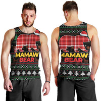 Mamaw Bear Christmas Men Tank Top Xmas Holiday Patterns - Wonder Print Shop
