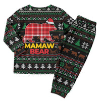 Mamaw Bear Christmas Pajama Set Xmas Holiday Patterns - Wonder Print Shop