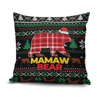 Mamaw Bear Christmas Pillow Cover Xmas Holiday Patterns - Wonder Print Shop
