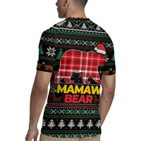 Mamaw Bear Christmas Rugby Jersey Xmas Holiday Patterns - Wonder Print Shop