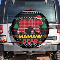 Mamaw Bear Christmas Spare Tire Cover Xmas Holiday Patterns - Wonder Print Shop