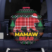 Mamaw Bear Christmas Spare Tire Cover Xmas Holiday Patterns - Wonder Print Shop