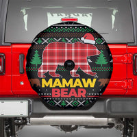 Mamaw Bear Christmas Spare Tire Cover Xmas Holiday Patterns - Wonder Print Shop
