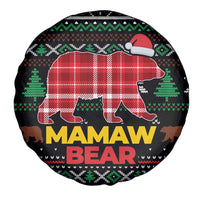 Mamaw Bear Christmas Spare Tire Cover Xmas Holiday Patterns - Wonder Print Shop