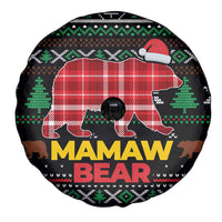 Mamaw Bear Christmas Spare Tire Cover Xmas Holiday Patterns - Wonder Print Shop