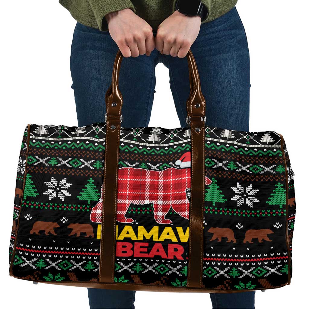 Mamaw Bear Christmas Travel Bag Xmas Holiday Patterns - Wonder Print Shop