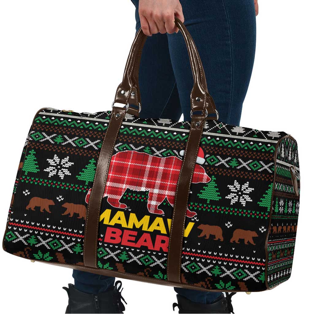 Mamaw Bear Christmas Travel Bag Xmas Holiday Patterns - Wonder Print Shop