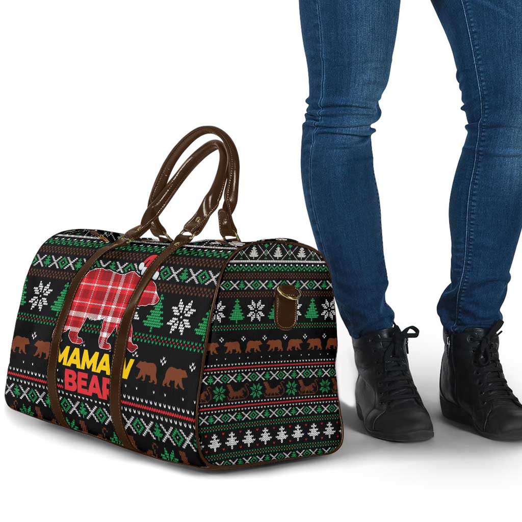 Mamaw Bear Christmas Travel Bag Xmas Holiday Patterns - Wonder Print Shop