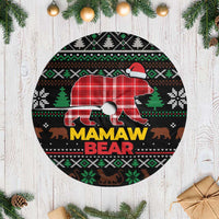 Mamaw Bear Christmas Tree Skirt Xmas Holiday Patterns - Wonder Print Shop