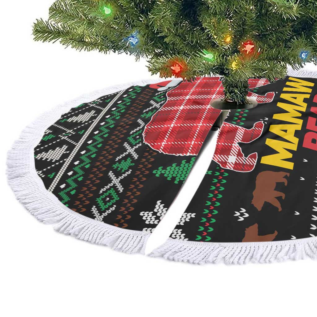 Mamaw Bear Christmas Tree Skirt Xmas Holiday Patterns - Wonder Print Shop
