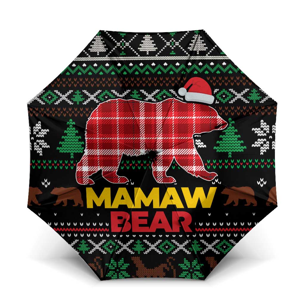 Mamaw Bear Christmas Umbrella Xmas Holiday Patterns - Wonder Print Shop