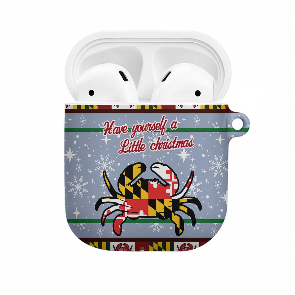 Maryland Symbols Christmas AirPods Case Xmas Holiday Patterns - Wonder Print Shop